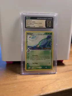 Wooper δ Reverse Holo CGC 10 Pristine EX Dragon Frontiers 71/101 Pokemon Card - Image 1