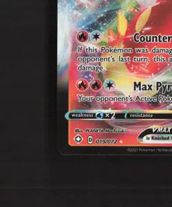 Cinderace VMAX 019/072 Shining Fates Ultra Rare Holo Pokemon Card NM - Image 5