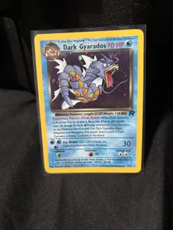 Pokemon TCG Dark Gyarados Prerelease Holo Rare Card 8/82 Vintage - Image 1