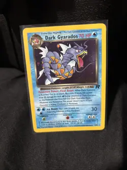 Pokemon TCG Dark Gyarados Prerelease Holo Rare Card 8/82 Vintage - Image 2