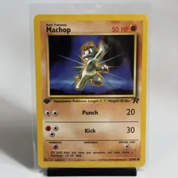 Pokemon Machop Common 1st Edition Team Rocket 59/82 NM Card - Image 1