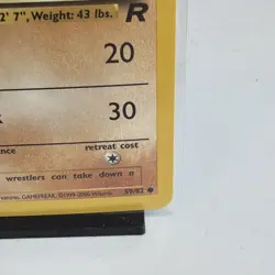 Pokemon Machop Common 1st Edition Team Rocket 59/82 NM Card - Image 4
