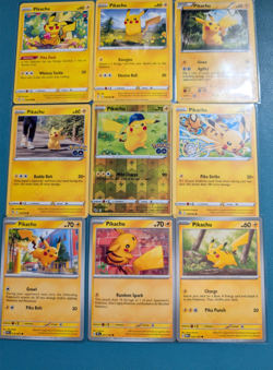 pikachu Lot of 9 Pokemon Cards - Image 1
