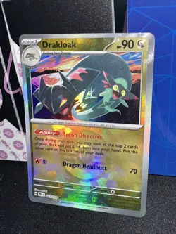 Pokemon TCG Drakloak Holo Prismatic Evolutions Pokeball Pattern Card 072/131 - Image 1