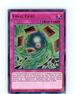 Yu-Gi-Oh TCG Final Geas MVP1-EN029 1st Edition Ultra Rare Card NM - Image 1