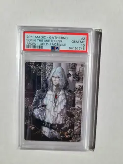 MTG Sorin the Mirthless PSA 10 GEM MINT 2021 Art Series Gold Signature Card #2 - Image 3