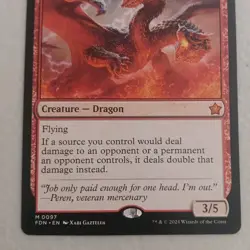 Twinflame Tyrant - Foundations MTG NM - Image 2