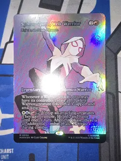 MTG - MAR - Spider-Gwen, Web-Warrior (Borderless) #24 - Near Mint Foil - Image 1
