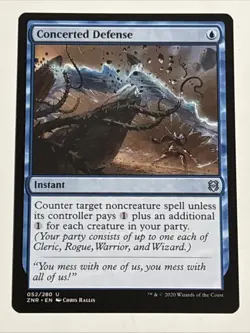 MTG Zendikar Rising Concerted Defense 052/280 NM - Image 1