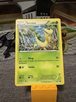 Pokemon TCG Servine 1/12 Rare Holo McDonald's Promo 2012 - Image 1