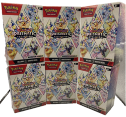 Pokemon Prismatic Evolutions Booster Bundle Lot of 6 Sealed Boxes (36 Packs) 1 - Image 1