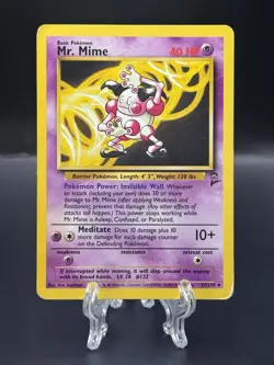 Mr. Mime 27/130 - Rare - Pokemon TCG - Base Set 2 - Image 1