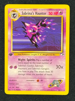 SABRINA'S HAUNTER **1st Edition** (NM/LP) - Gym Heroes 55/132 - Pokemon TCG - Image 1