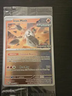 Pokemon TCG Iron Moth - 028/182 (European Promo) Paradox Rift Stamped SEALED - Image 1