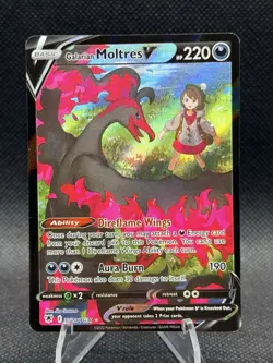 Pokemon Galarian Moltres V Astral Radiance TG20/TG30 Trainer Gallery Holo - Image 1