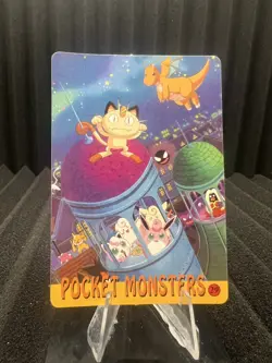 Pokemon Vintage Pocket Monsters Vending HOLO Prism Sticker Bandai 1999 Nintendo - Image 2