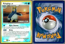 2007 Pokemon, Diamond & Pearl BK, #58/130 Prinplup Lv. 20, Reverse Holo Uncommon - Image 1
