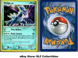 2008 Pokemon, D&P Great Encounters BK, #16/106 Dialga, Stamped Reverse Holo - Image 1