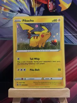 Pokemon - Pikachu SWSH039 - Black Star Promo - SWIRL - LP - Image 1