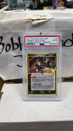 2021 GRENINJA GOLD STAR CELEBRATIONS CLASSIC COLLECTION POKEMON PSA 6 #SWSH144 - Image 1