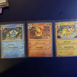 Vaporeon 168, Flareon 167, Jolteon 169 Black Star Promos Pokemon Prismatic Evo - Image 1