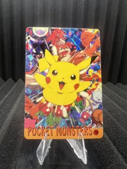 Pokemon Vintage Pocket Monsters Vending HOLO Prism Sticker Bandai 1999 Nintendo - Image 1