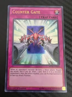 Yugioh Counter Gate MVP1-EN010 Ultra Rare 1st Edition LP - Image 1