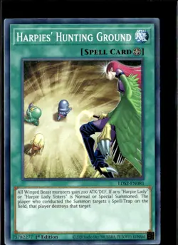 Yu-Gi-Oh Harpies Hunting Ground Legendary Duelists Season 2 LDS2-EN081 1st Edit - Image 1