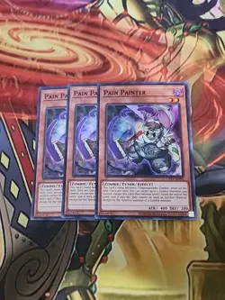 3X Pain Painter Super Rare OP19-EN006 Near-Mint Unlimited Edition Yugioh - Image 1