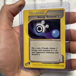 Pokemon Card - Expedition 140/165 - ENERGY REMOVAL 2 (uncommon) - LP+ Vintage - Image 2