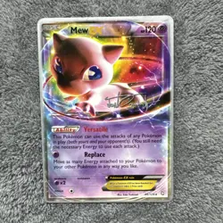 Pokemon Mew EX 46/124 Card 2014 World Championships, Silver Outline, Signed - Image 1