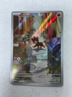 Litleo 139/132 Illustration Rare Pokemon Card Mega Evolutions - English TCG - Image 1