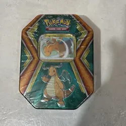 2019 Pokemon TGC Tin Set W/ Dragonite Foil Card 3 Booster Packs Factory Sealed - Image 1