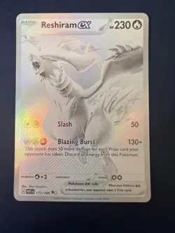 Pokemon TCG Reshiram EX White Flare Mint-Near Mint Condition Card 173/086 BWR - Image 1