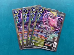 Beautymon BT23-033 Playset Hackers' Slumber Digimon Card Game x4 - Image 1