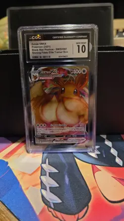 Pokemon TCG Eevee VMAX SWSH087 Shining Fates Promo Card NM Condition - Image 1