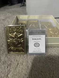 Pokemon Vintage 1999 23K Gold Plated Card Burger King Limited Edition Togepi - Image 1