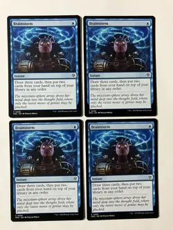 Magic The Gathering MTG Brainstorm X4 Blue Instant Draw Cards Commander NM - Image 1