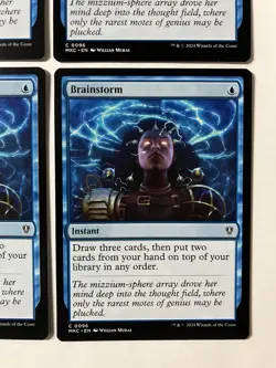 Magic The Gathering MTG Brainstorm X4 Blue Instant Draw Cards Commander NM - Image 4