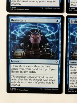 Magic The Gathering MTG Brainstorm X4 Blue Instant Draw Cards Commander NM - Image 5