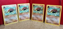 Pokemon Kabuto Fossil 1st Edition 1999 Card #50/62 Near Mint Condition LOT OF 4 - Image 2