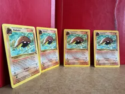 Pokemon Kabuto Fossil 1st Edition 1999 Card #50/62 Near Mint Condition LOT OF 4 - Image 3