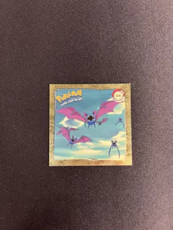 Zubat Gold Holo Hit - 1999 Series 1 Artbox Pokemon Sticker Card - NM! - Image 3