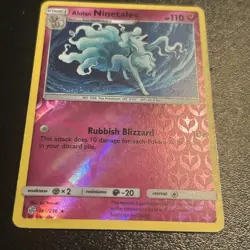 Alolan Ninetails 145/236 Cosmic Eclipse Reverse Holo Pokemon Card Lightly Played - Image 2