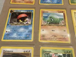 Pokemon TCG Neo Genesis First Edition - Lot of 14 Cards (wooper, kabuto, Mareep) - Image 4