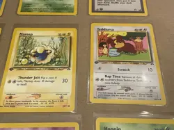 Pokemon TCG Neo Genesis First Edition - Lot of 14 Cards (wooper, kabuto, Mareep) - Image 5