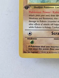 Kabuto 50/62 Fossil Regular First Edition NM Clean Tcg Vintage Pokemon - Image 2