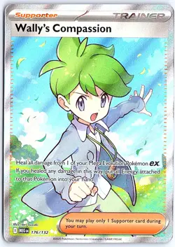 Pokemon Wally's Compassion 176/132 Mega Evolution Full Art Ultra Rare🔥🔥 - Image 1