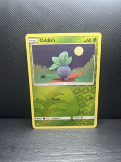 Pokemon TCG SM Unbroken Bonds Oddish 6/214 Reverse Holo Common NM! - Image 1