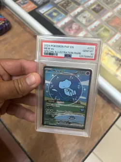 Pokemon TCG Mew ex 232/091 SV: Paldean Fates Holo (Bubble Mew) PSA 10 - Image 1